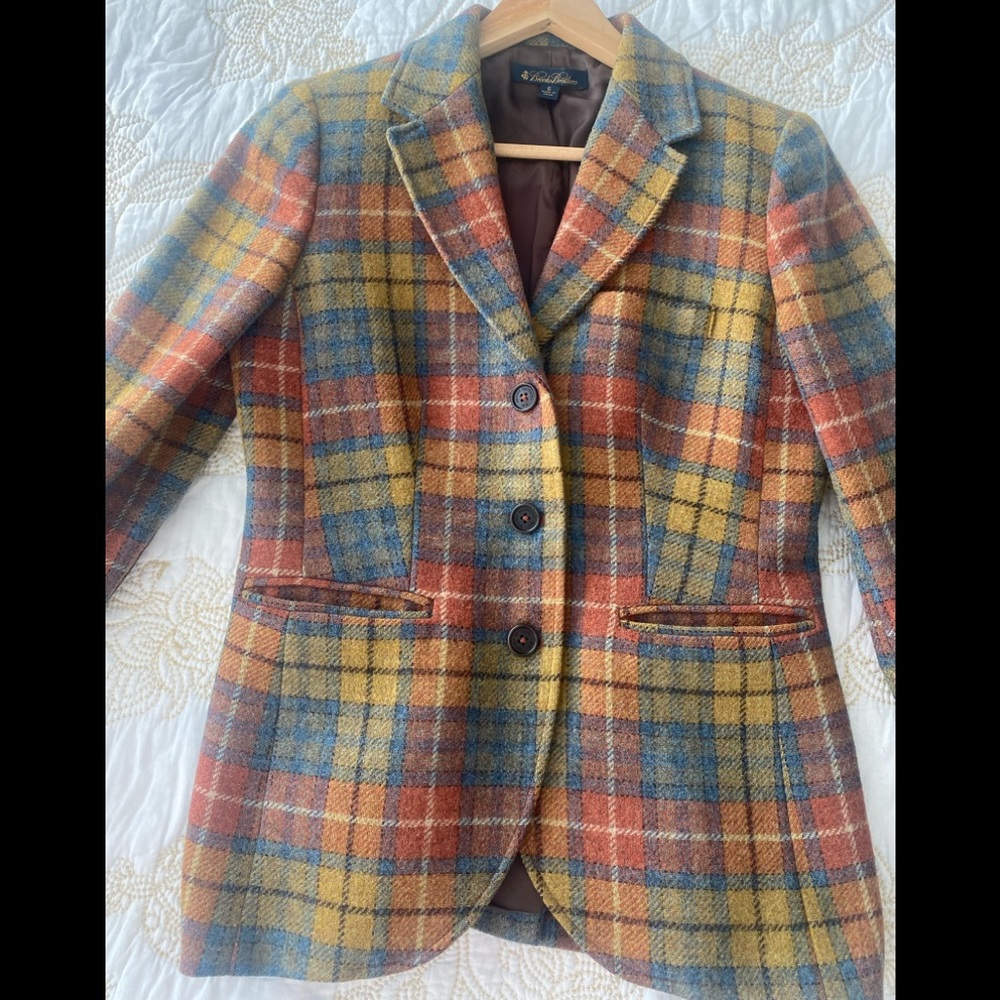 Tweed English Blazer Brooks Brothers Size 6